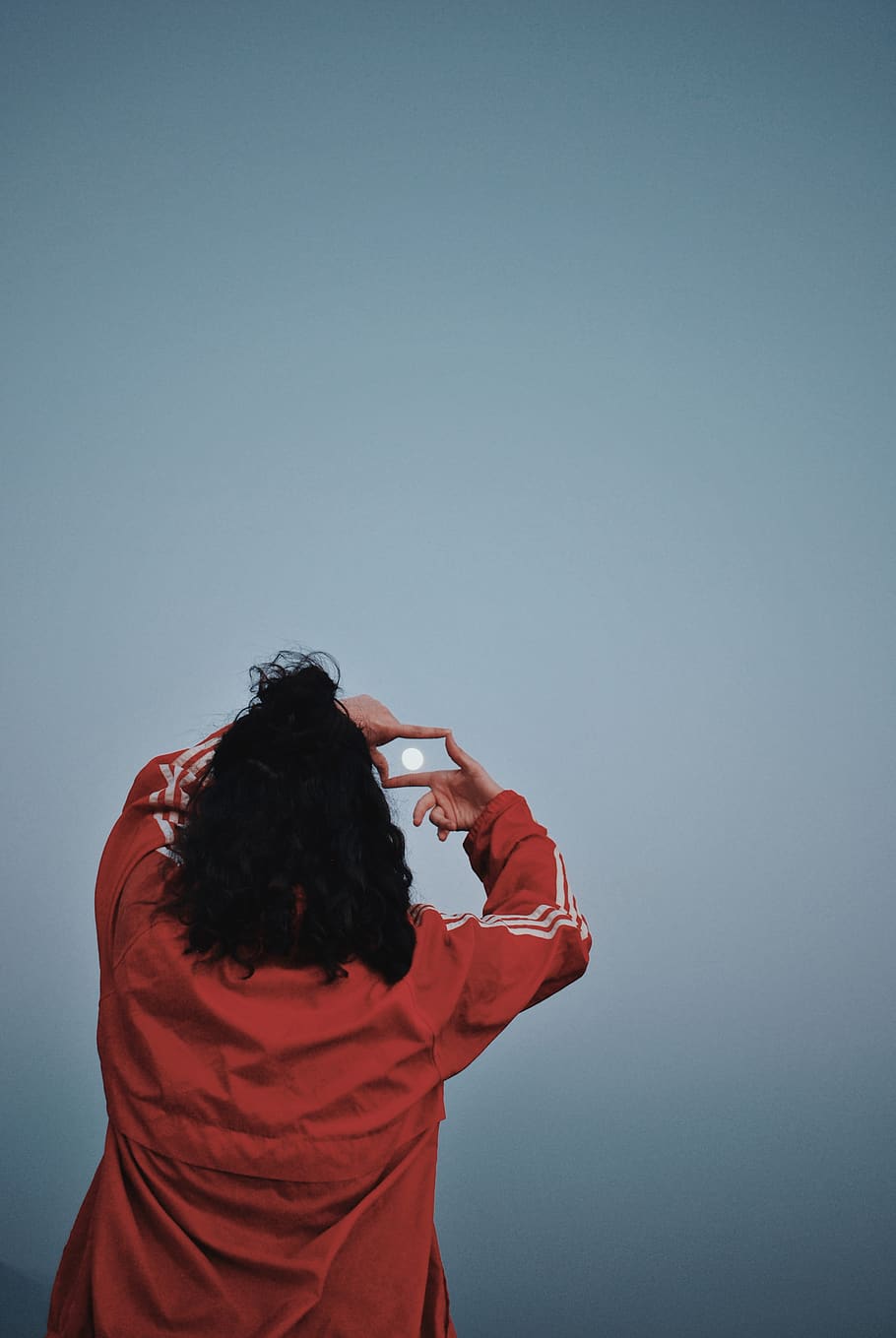 person wearing red jacket, clothing, sleeve, apparel, human, long sleeve HD wallpaper