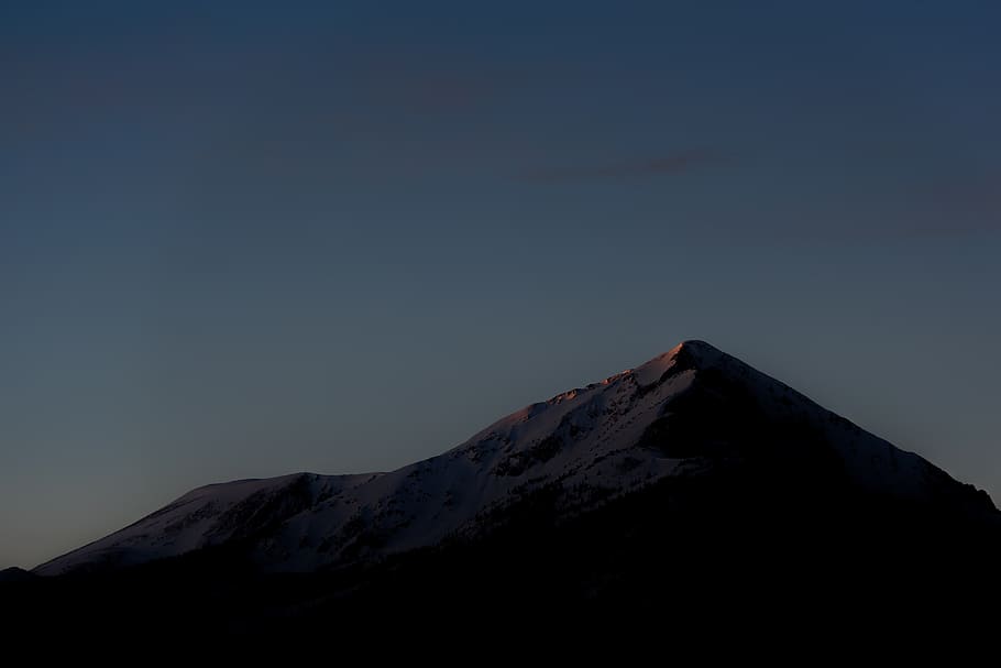dark, mountain, highland, cloud, sky, summit, ridge, landscape HD wallpaper