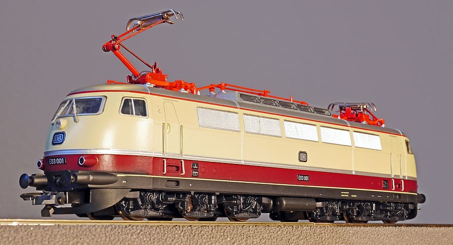 model railway, scale h0, electric locomotive, quick driving locomotive, HD wallpaper