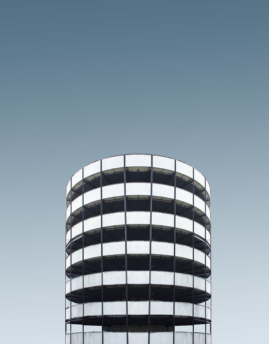 white and black building, arena, rotterdam, netherlands, housing, HD wallpaper