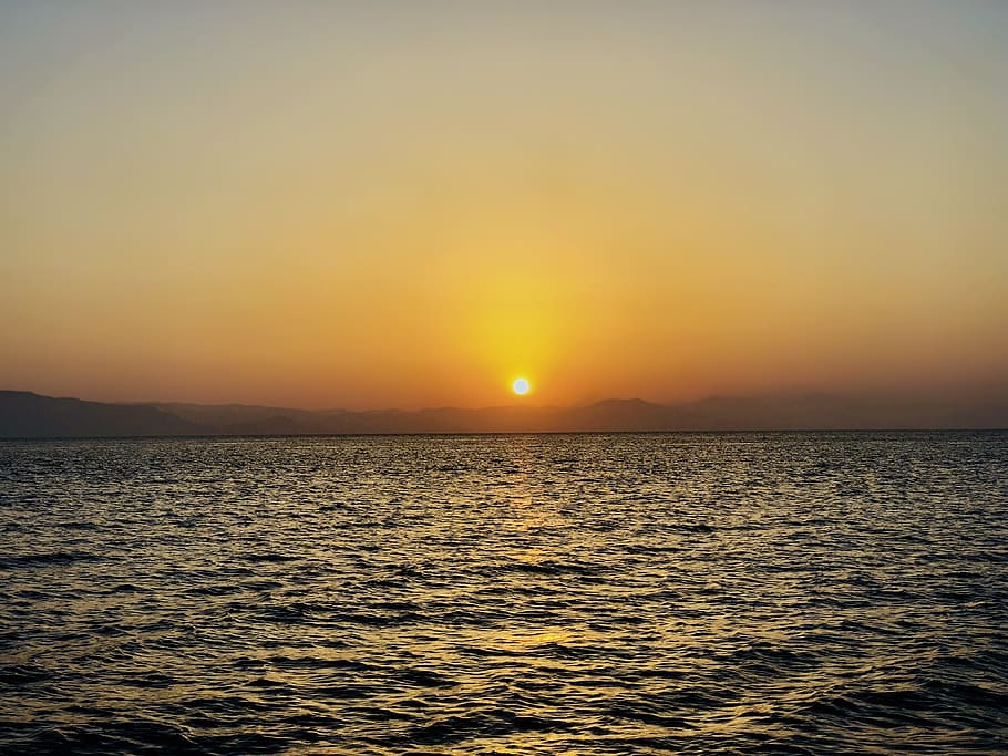sunset, greece, sea, water, sky, beauty in nature, scenics - nature HD wallpaper