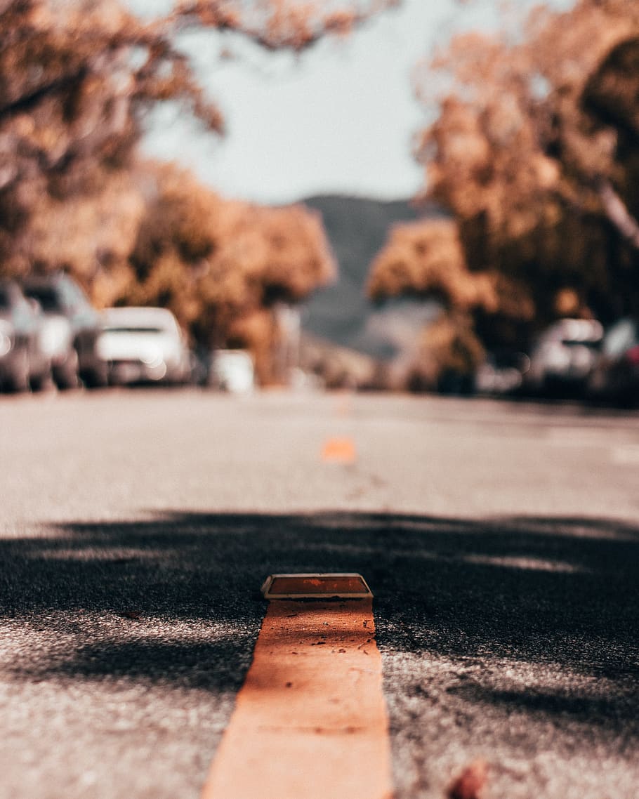 gray asphalt road, tarmac, san luis obispo, united states, pedestrian, HD wallpaper