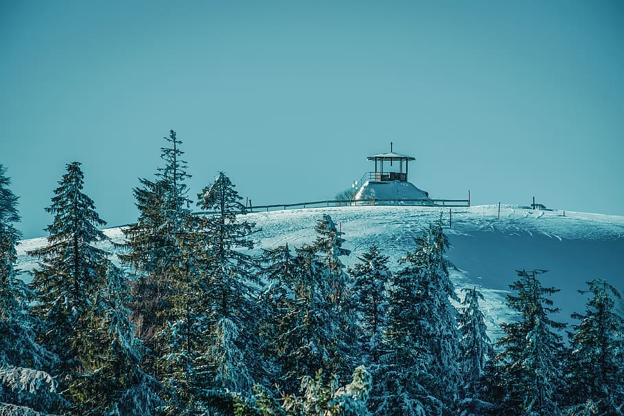 winter, ski area, panorama, wintry, snow, mountain, kandel HD wallpaper