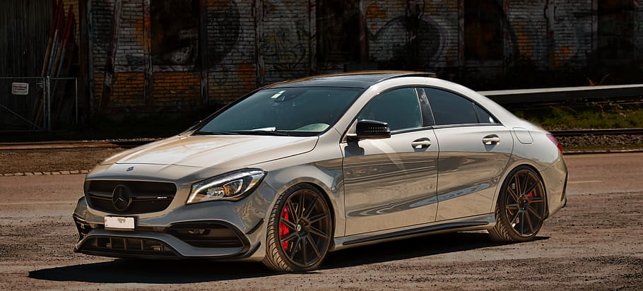 white sedan, car, transportation, automobile, vehicle, tire, machine HD wallpaper