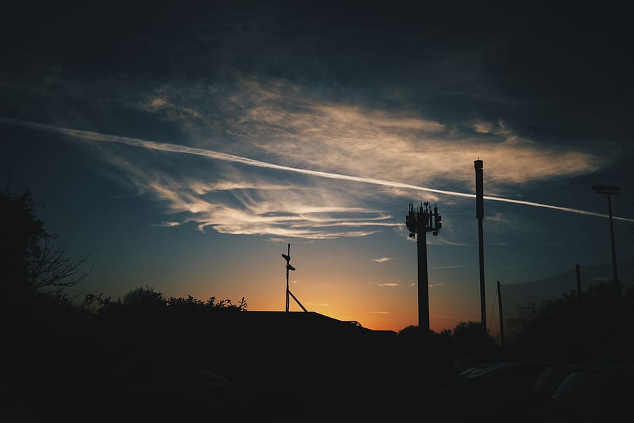 ireland, killester, wispy, orange, gradient, sunset, dublin HD wallpaper