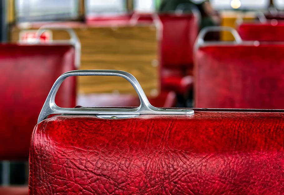 wagon, seat, red, zugfahrt, passenger compartment, train, travel
