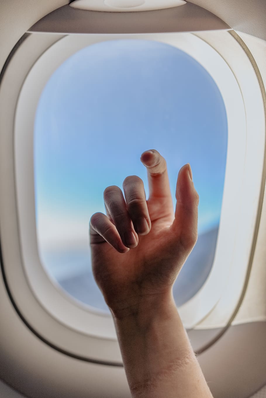 right human hand, air vehicle, airplane, human body part, window HD wallpaper