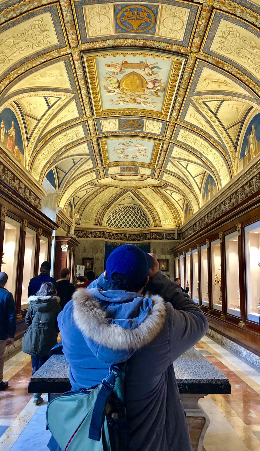 human, person, building, architecture, corridor, italy, vatican city HD wallpaper