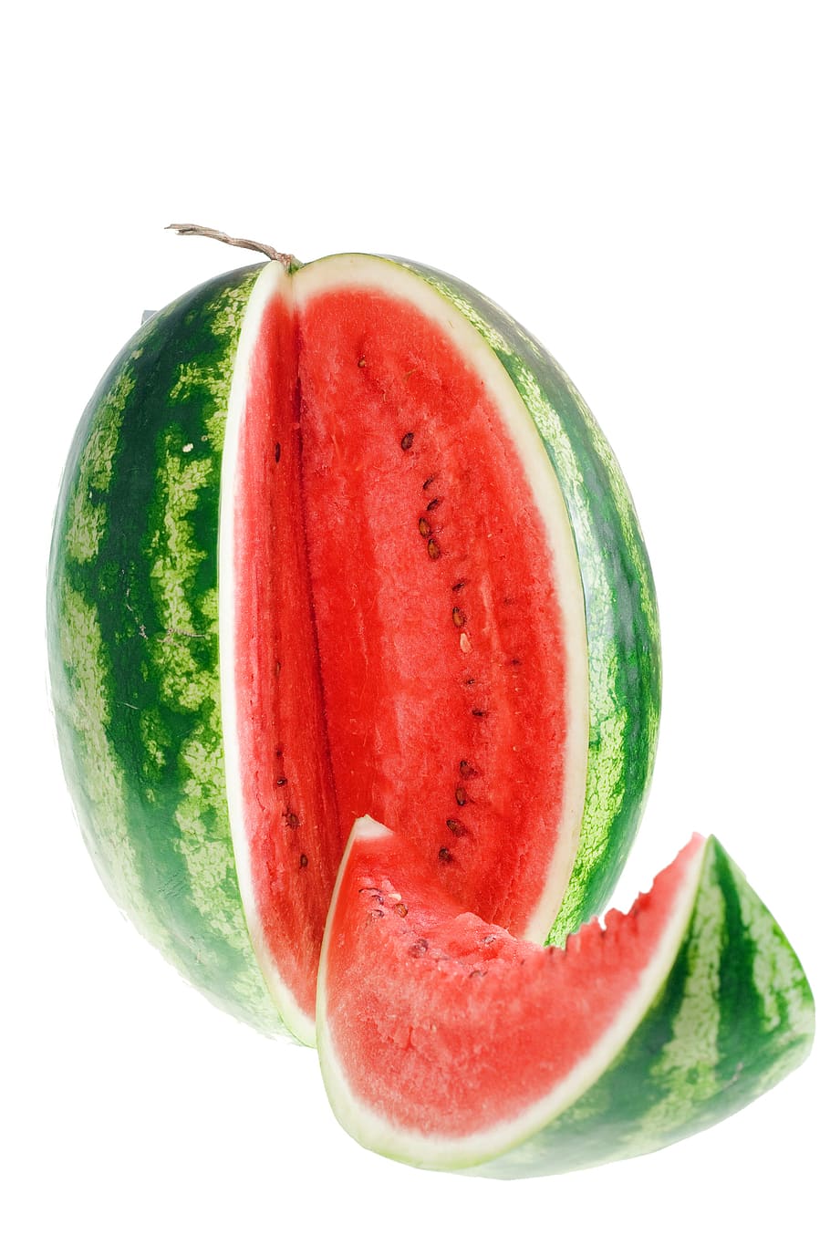 watermelon, slice, isolated, dessert, white, dietfood, sweetfood HD wallpaper