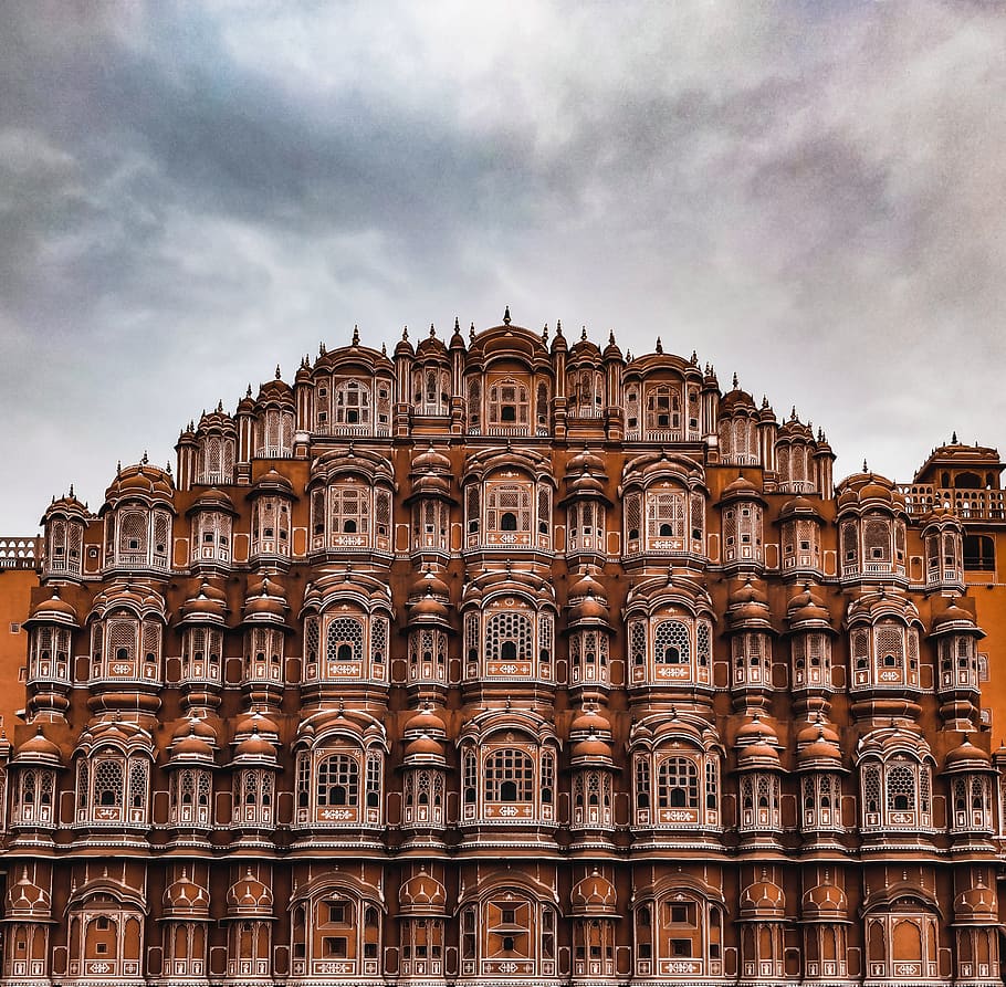 jaipur, india, sunset, architecture, culture, clouds, pink city, HD wallpaper