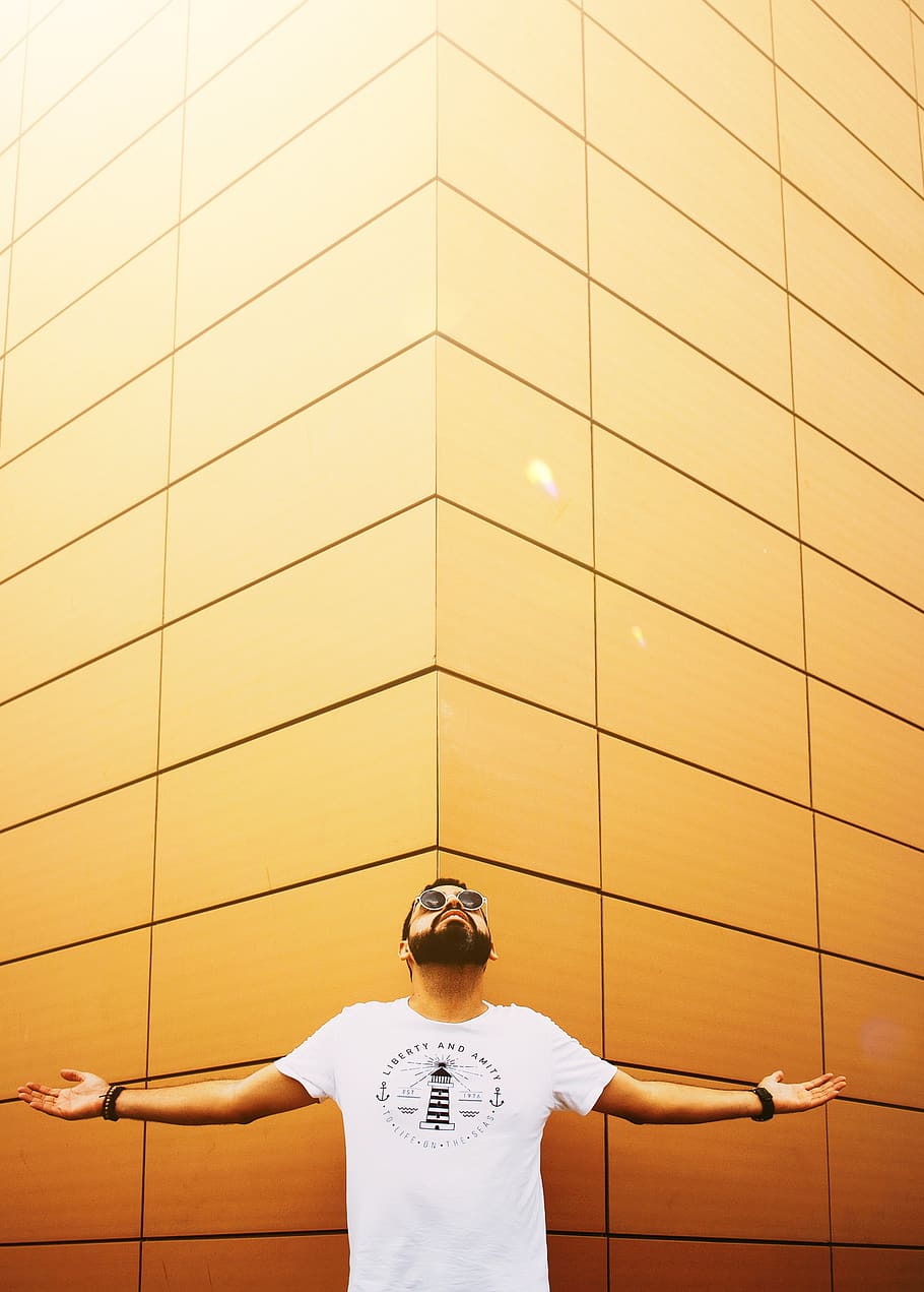 Man Posing For A Photo, dom, person, wall, one person, real people HD wallpaper