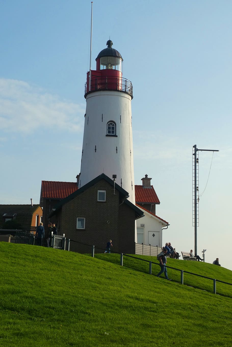 urk, lighthouse, netherlands, architecture, tower, beacon, technique HD wallpaper