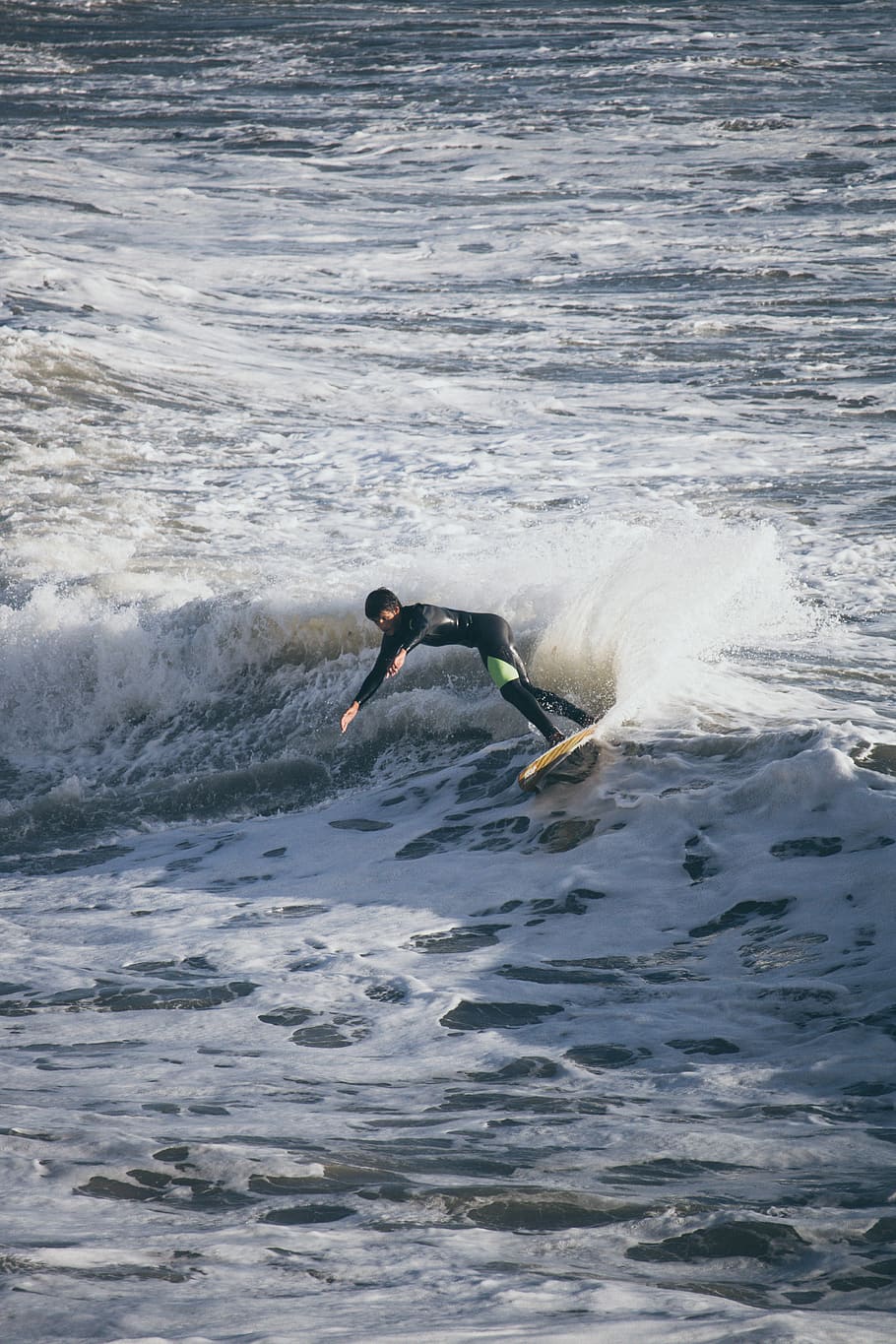 man surfing on waves, sea, ocean, outdoors, nature, water, person HD wallpaper