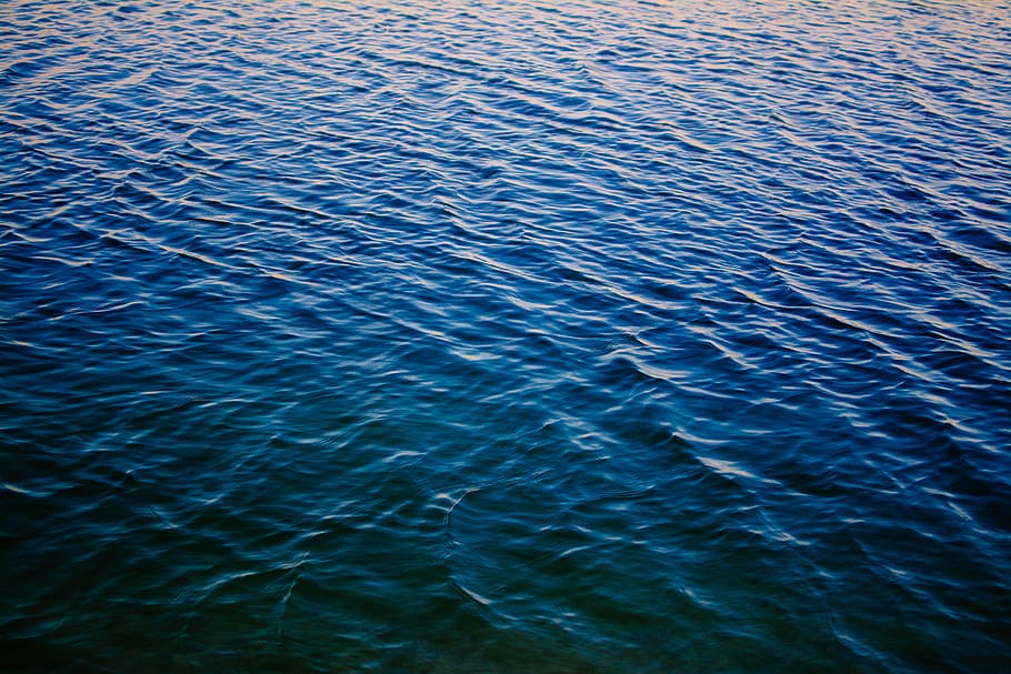 waves, water, stream, blue, rippled, full frame, backgrounds HD wallpaper