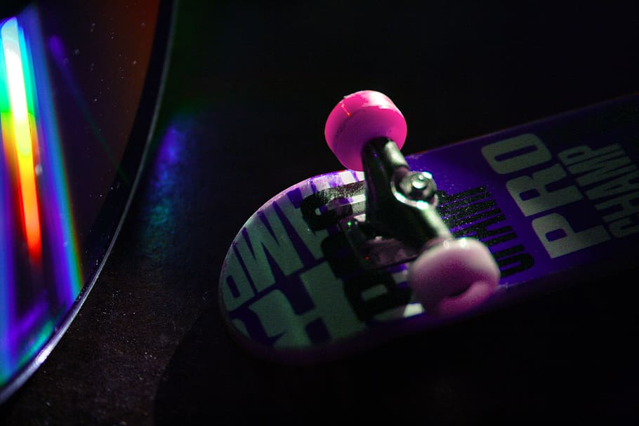 skateboard, rainbow, macro, bokeh, indoors, arts culture and entertainment HD wallpaper