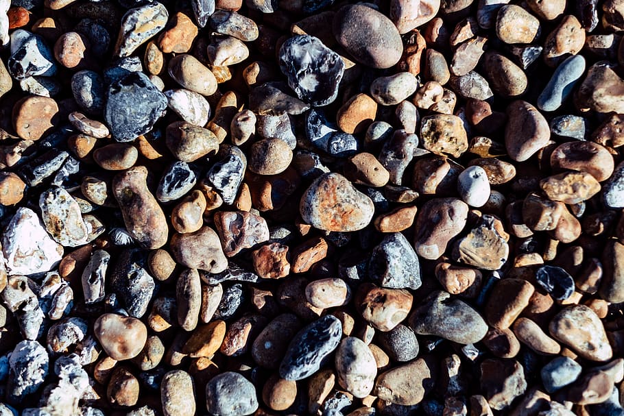 pebble, beach, rocks, wallpaper, stones, seaside, female, girl HD wallpaper