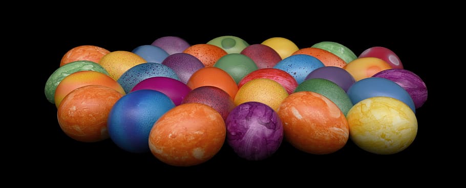 easter eggs, colorful, happy easter, easter theme, delicious HD wallpaper
