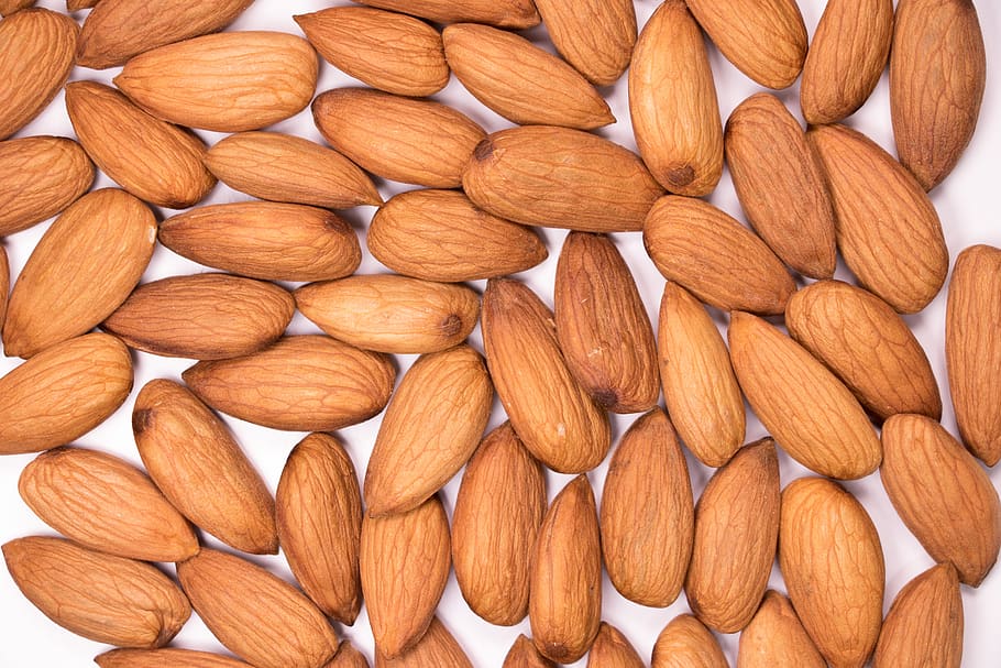 almond, background, badam, calories, cooking, diet, dry eat, HD wallpaper