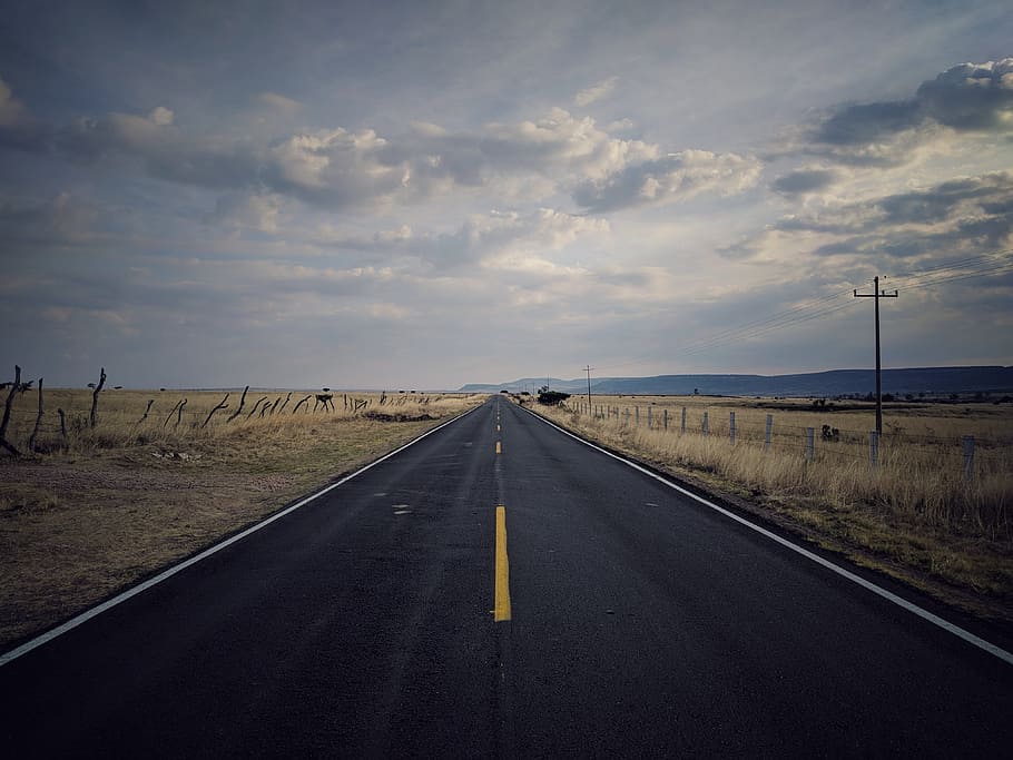 Landscape Photography of Pavement Road, adventure, asphalt, cloud HD wallpaper