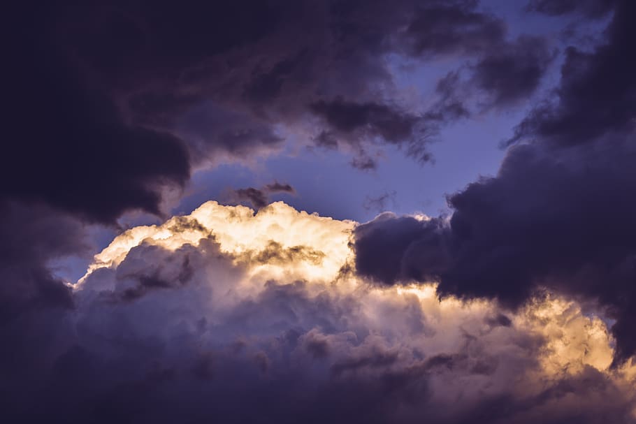 Gray Clouds, cloudiness, cloudy, dark clouds, daylight, heaven HD wallpaper