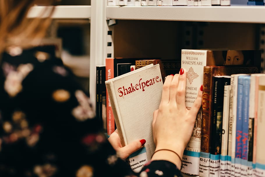 book, shelf, library, school, education, knowledge, human hand HD wallpaper