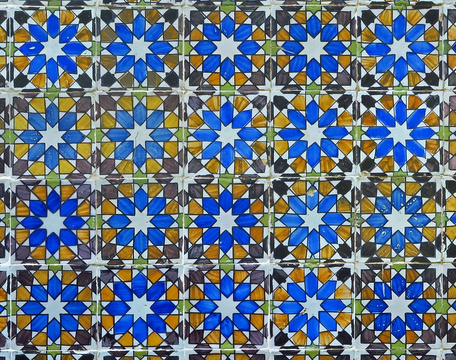 portugal, sintra, full frame, blue, backgrounds, pattern, no people HD wallpaper