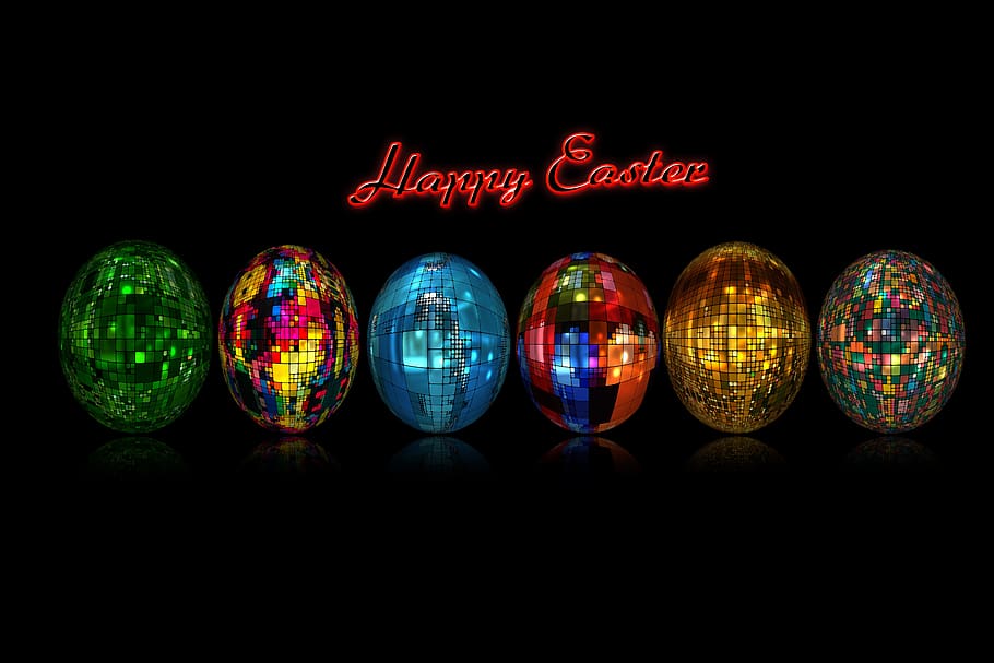 easter, easter eggs, abstract, color, colorful, design, multi colored HD wallpaper