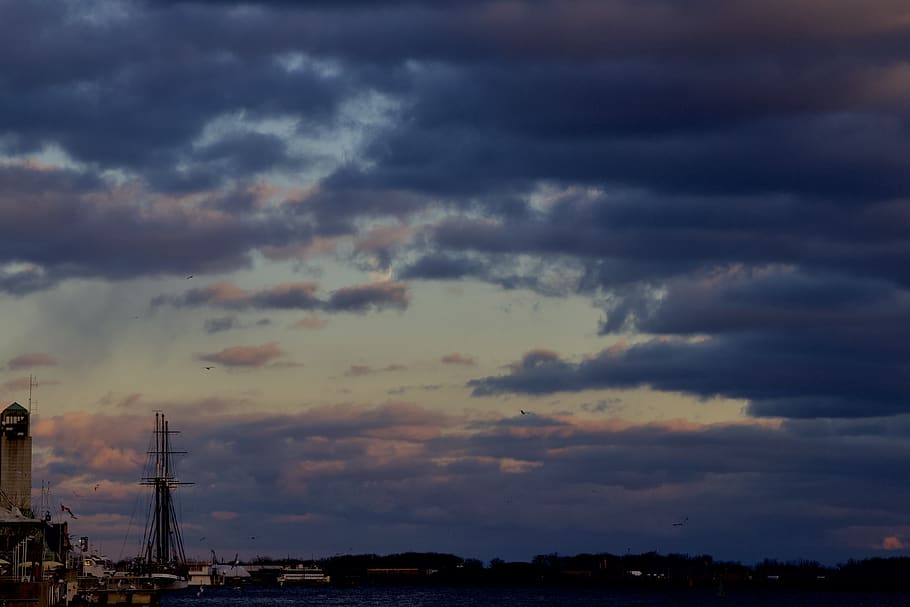 cloud - sky, architecture, built structure, sunset, building exterior HD wallpaper