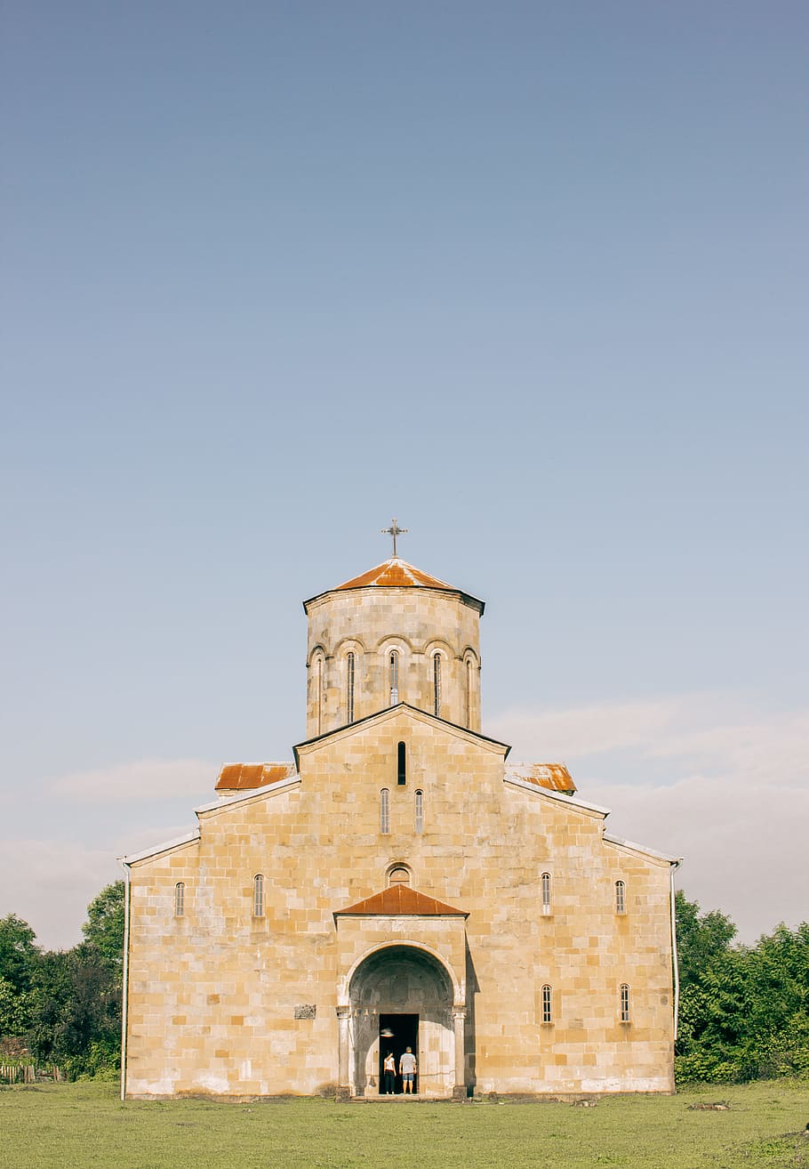 Brown and Orange Church, ancient, architecture, building, chapel HD wallpaper