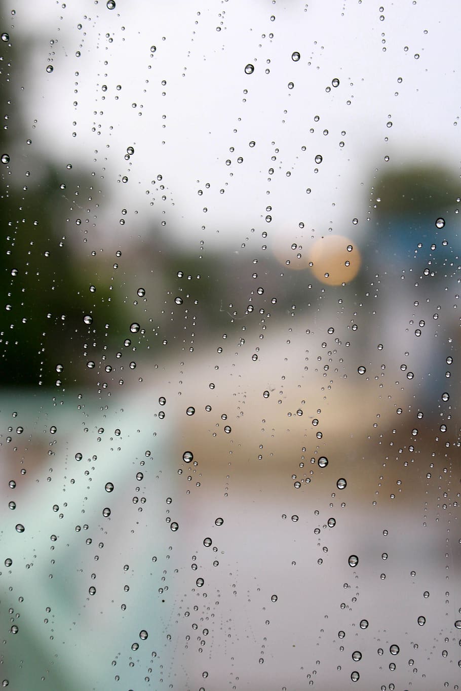 drop, wet, window, water, transparent, rain, glass - material HD wallpaper