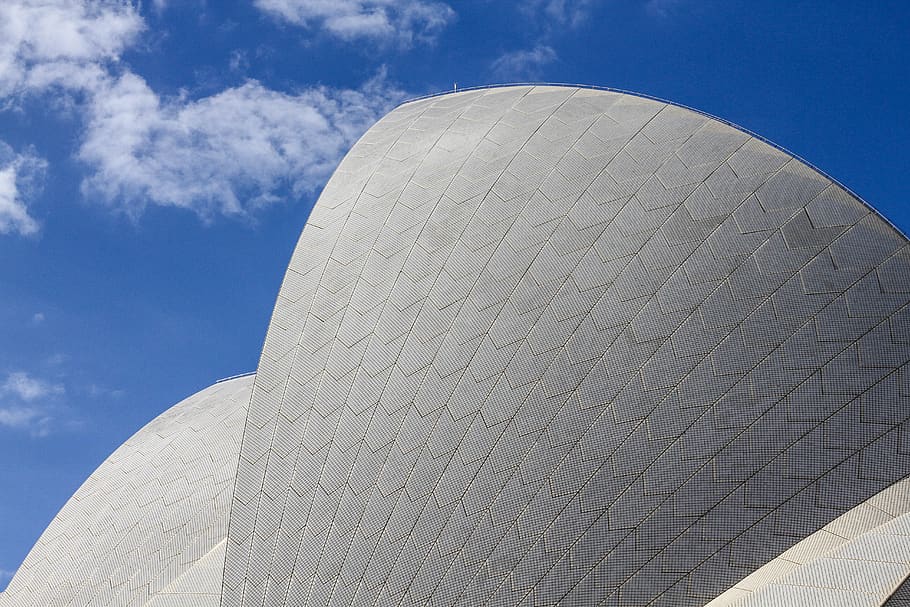 building, harbor, sydney, monument, arc, architecture, cloud HD wallpaper
