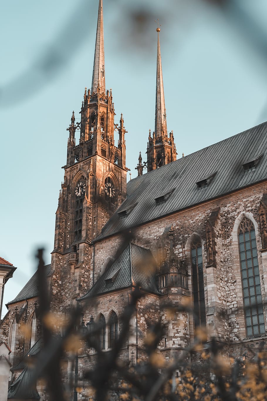 brown concrete building, architecture, tower, spire, steeple HD wallpaper