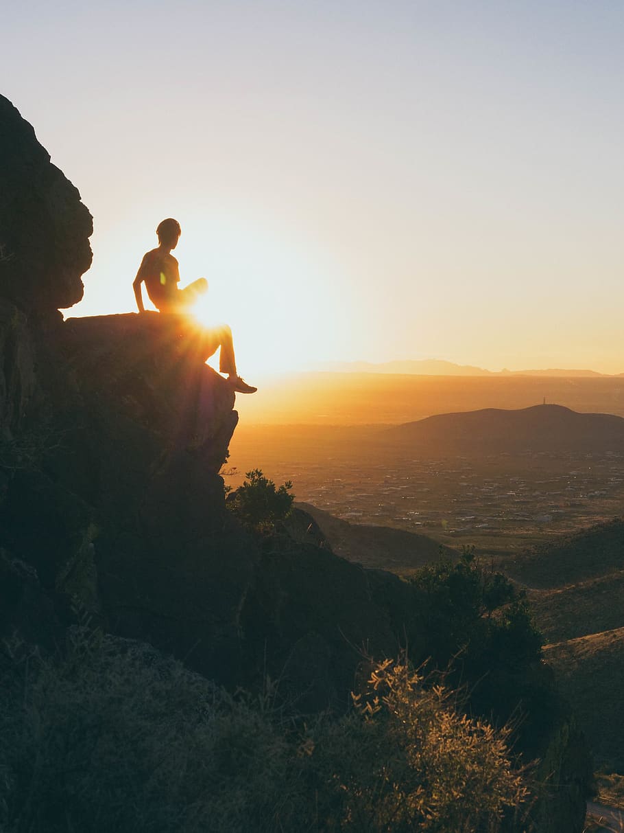 outdoors, nature, light, flare, sunlight, person, human, sky HD wallpaper