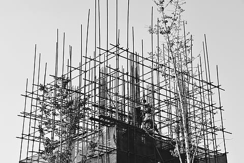 建筑, 线条, 黑白, architecture, built structure, low angle view HD wallpaper