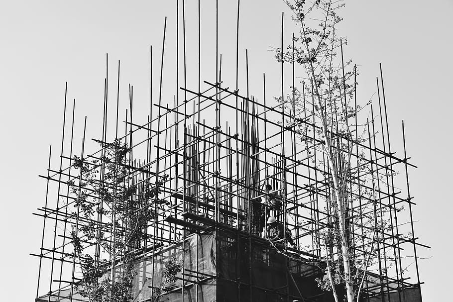建筑, 线条, 黑白, architecture, built structure, low angle view HD wallpaper