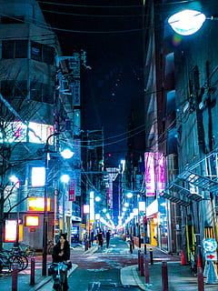 HD wallpaper: japan, osaka prefecture, store, street, people, city ...