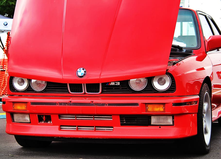 car, bmw, m3, red, e30, land vehicle, mode of transportation HD wallpaper