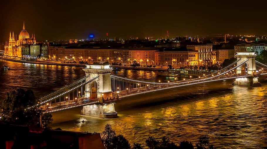 szechenyi, chain, bridge, construction, architecture, route HD wallpaper