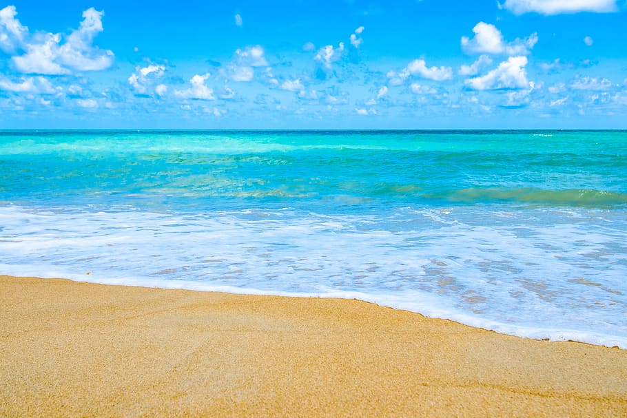 Body of Water, andaman sea, beach, beautiful, blue, blue sky, HD wallpaper