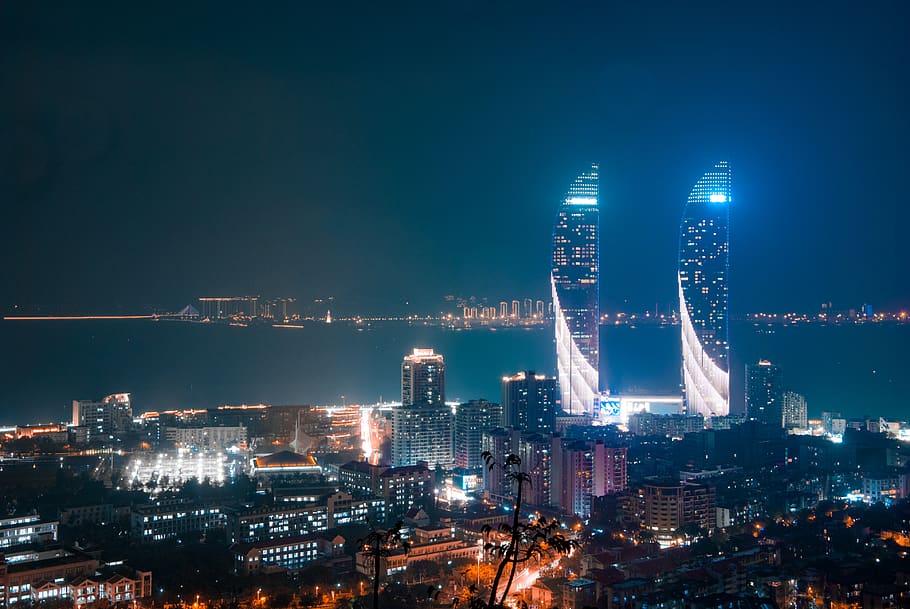 town, building, city, urban, metropolis, high rise, architecture HD wallpaper