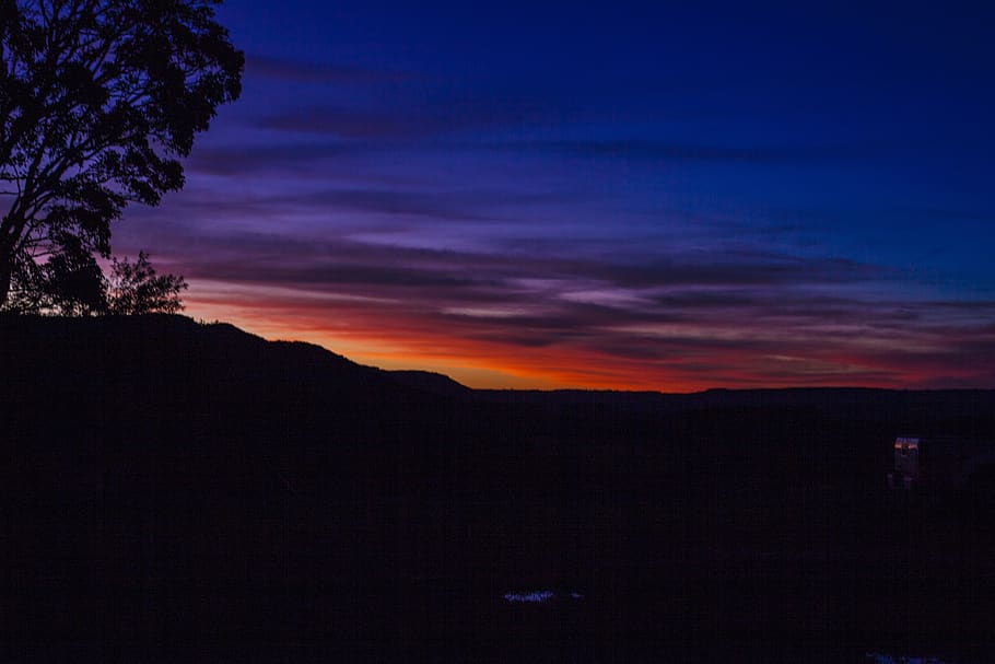sky, sunset, twilight, nature, landscape, atmosphere, panorama HD wallpaper
