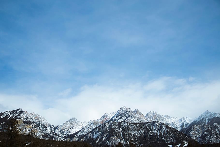 mountain, highland, cloud, sky, summit, ridge, landscape, nature HD wallpaper