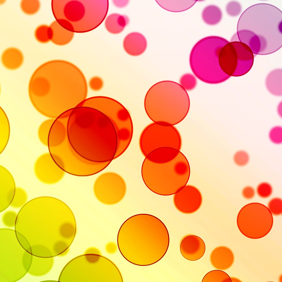 abstract, background, bright, bubbles, circle, circles, color HD wallpaper