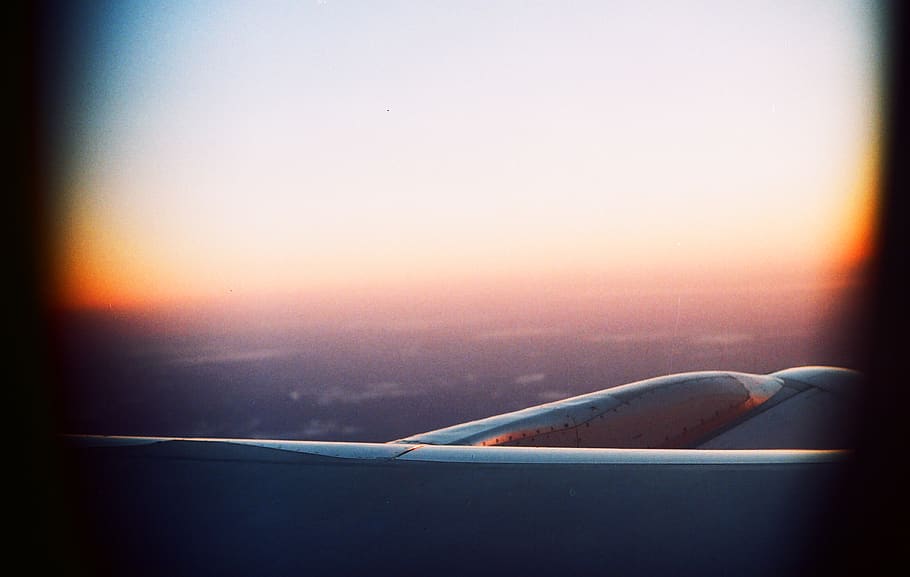 a321, spb, sky, sunset, transportation, mode of transportation HD wallpaper