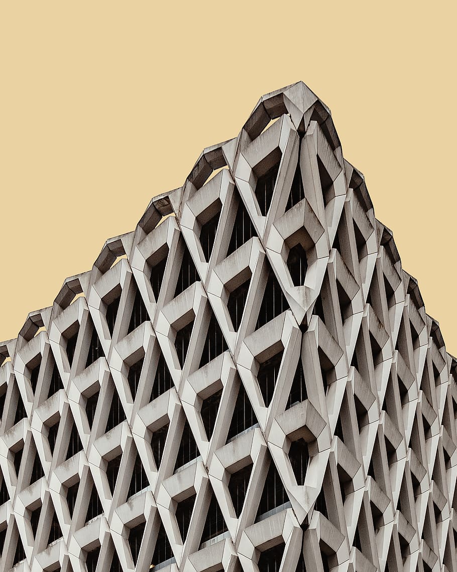 grey highrise structure, pattern, close-up, no people, still life HD wallpaper