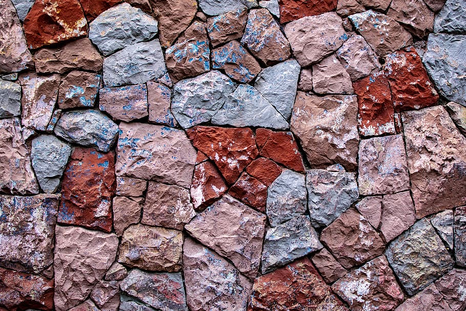 texture stone, colors, pattern, full frame, backgrounds, textured HD wallpaper