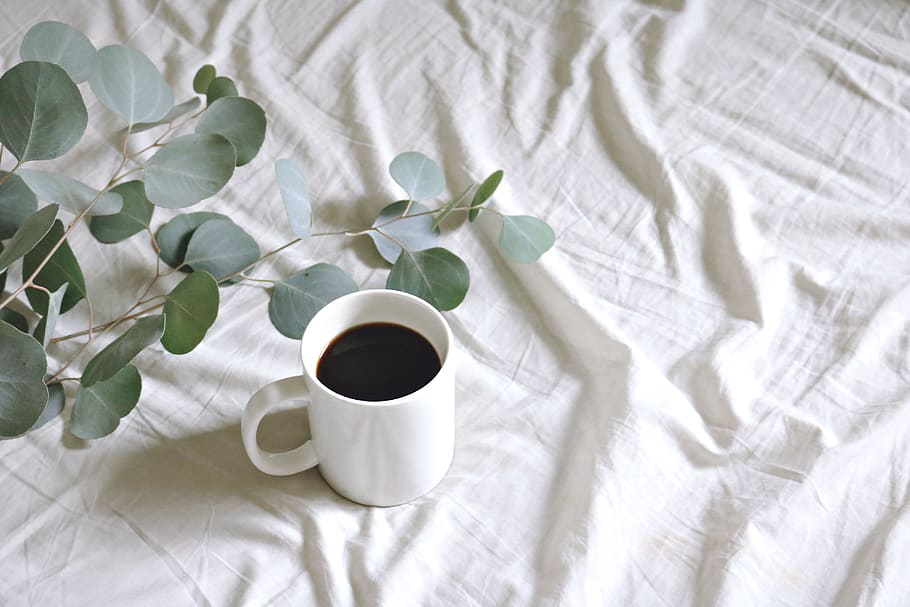 Ceramic Mug With Coffee, aromatic, beverage, black coffee, break, HD wallpaper