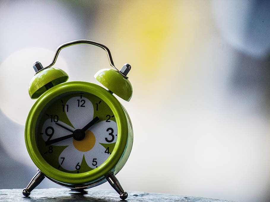 table clock, timepiece, design, alarm clock, close-up, no people HD wallpaper