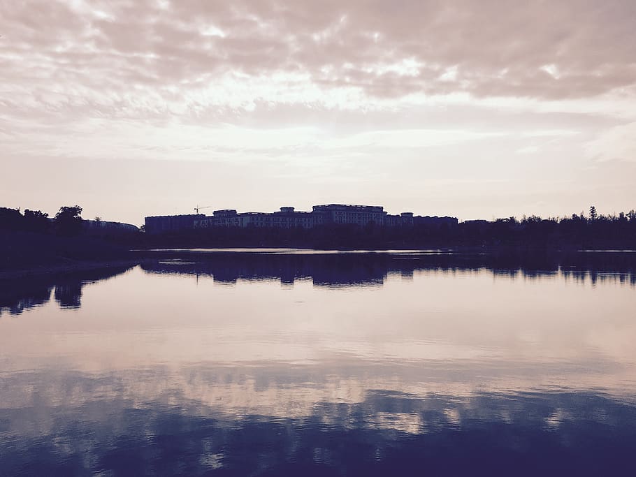 中国, 成都市, lake, reflection, sky, water, cloud - sky HD wallpaper