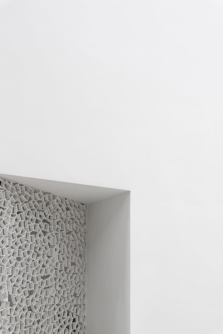 minimal, white, corner, angle, architecture, clean, square HD wallpaper